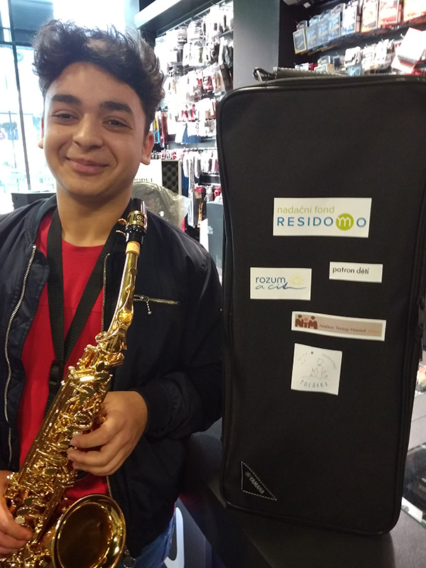 Danielův nový saxofon